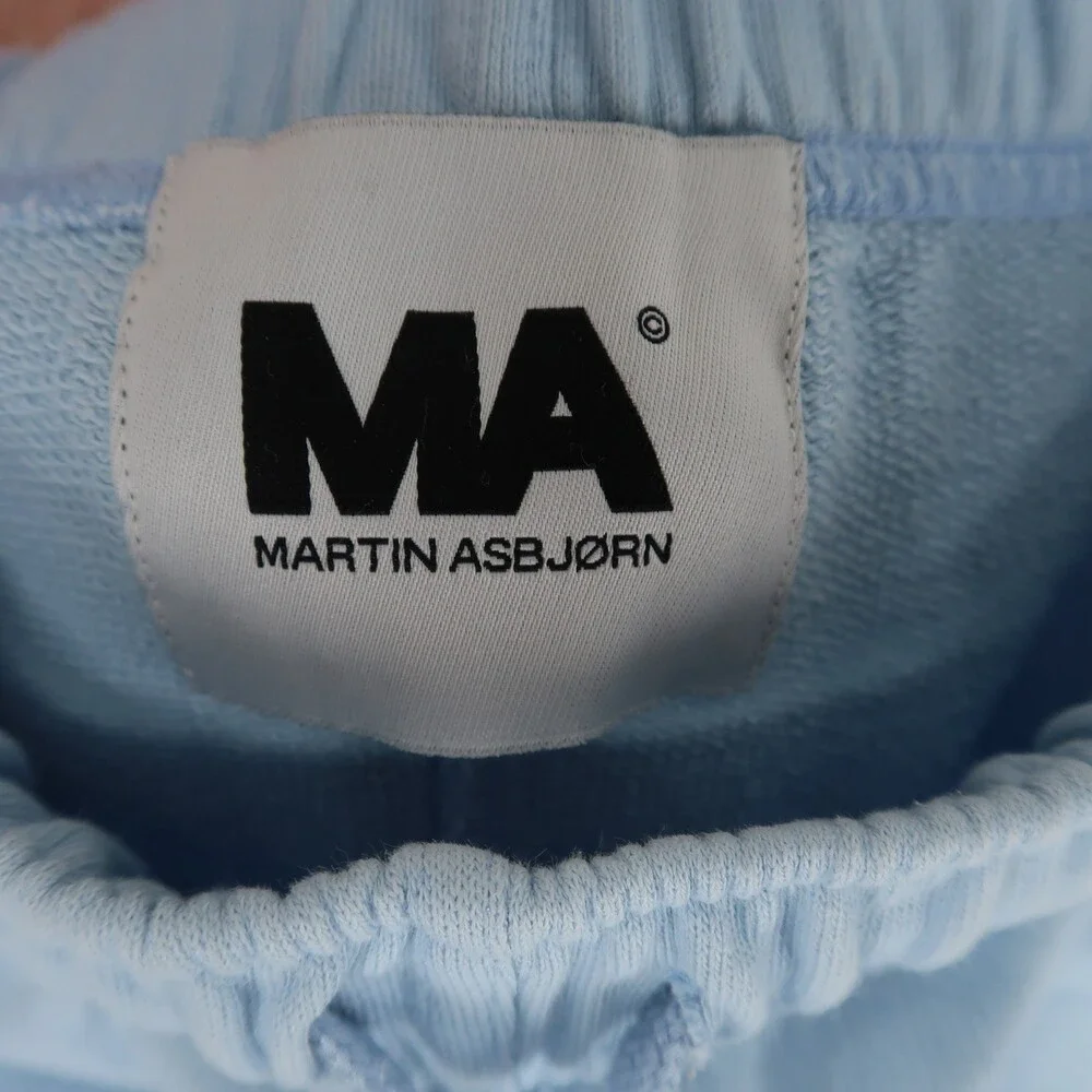Martin Asbjorn MA Sweatpants Mens Small Light Blue French Terry‎ Jogger Pockets